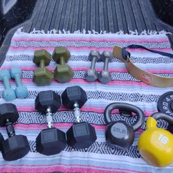 VARIETY  OF  WEIGHTS  : 25LB. = $40 & 35 LB. = $55 KETTLEBELLS  & RUBBER 25 LB. DUMBBELLS = $60 / 15 LB. RUBBER DUMBBELLS = $35 / 8LB. = $16 DUMBBELLS