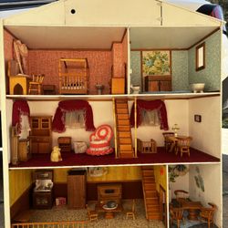 Vintage 1/12 Scale Dollhouse