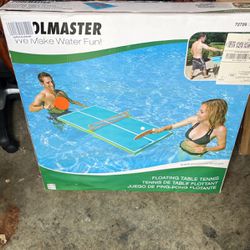 POOLMASTER FLOATING PING PONG TABLE NEW In Open Box. READ BELOW 