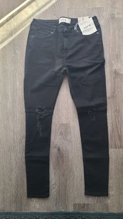 TopMan SprayOn Skinny 34W 34L Black Jeans