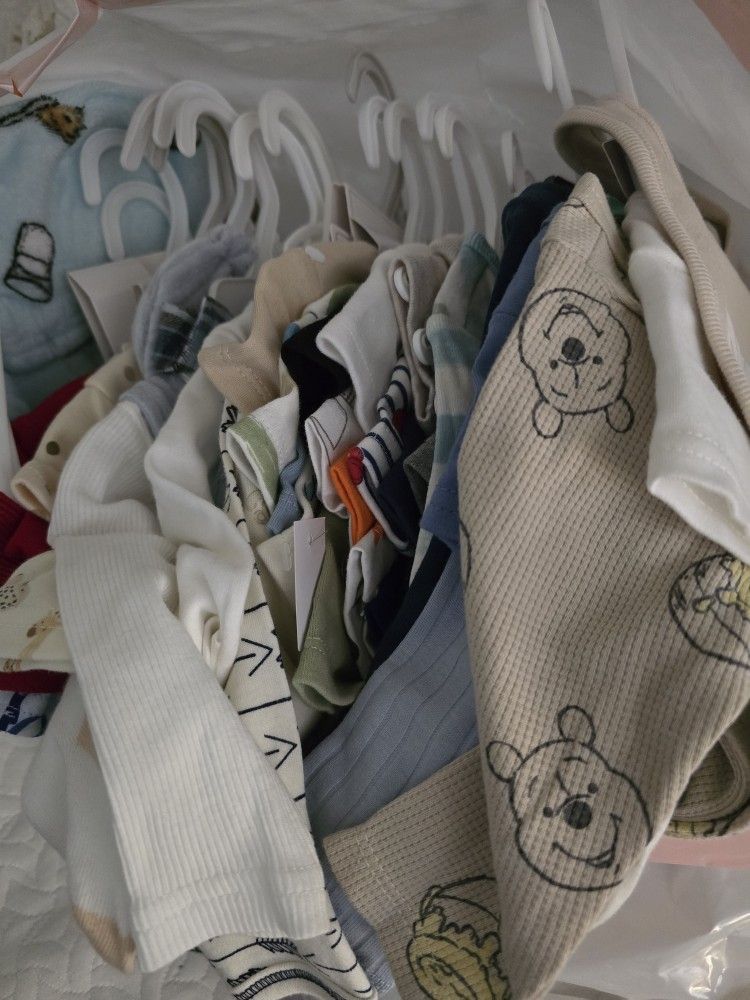 New Baby Boys Clothes And Blankets