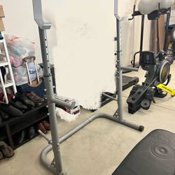 Bench Press With Squat Stand