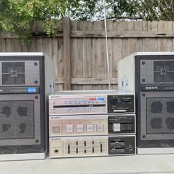Sony Stereo sound system With Bluetooth On