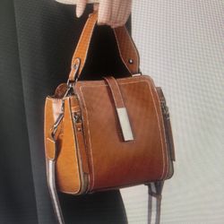 Genuine leather women's bag cross-body bag