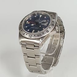 Rolex Explorer II Ref.1657 40MM Stainless Steel Blue Aftermarket Diamond Dial Automatic Watch