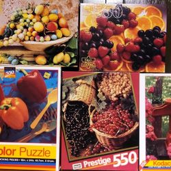 Jigsaw Puzzles,  5 Puzzles Assortment 