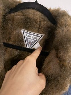 Marvin Richards Denim Jacket with Faux Fur Trim – Size XL