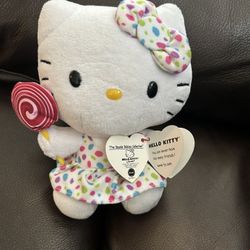 NWT HELLO KITTY TY PLUSHIE!!!