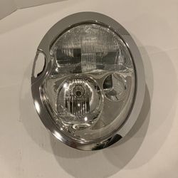 Headlight 2002 2003 2004 Mini Cooper Left Driver Side OEM With Bulbs - Like New