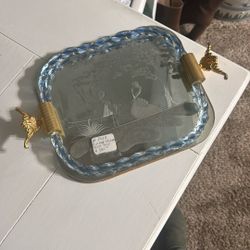 Vintage Murano Glass Tray 