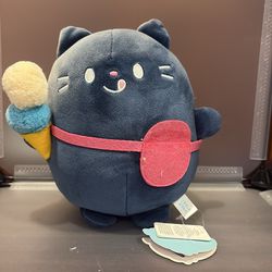 Defected BK7552-1 Gokigen Odekake blue cat holding ice cream cones