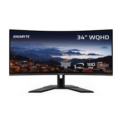 Gigabyte G34WQCP Pro Curved Gaming Monitor rev. 2.0 WQHD 180hz 1ms 1500R VA - New