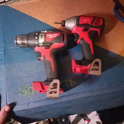 Milwaukee 18v BRUSHLESS IMPACT DRILL AND REGULAR DRILL