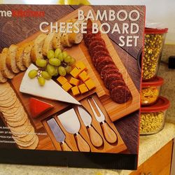 CHEESE CUTTING BOARD WITH FORK SET GIFT SET WEDDING BIRTHDAY