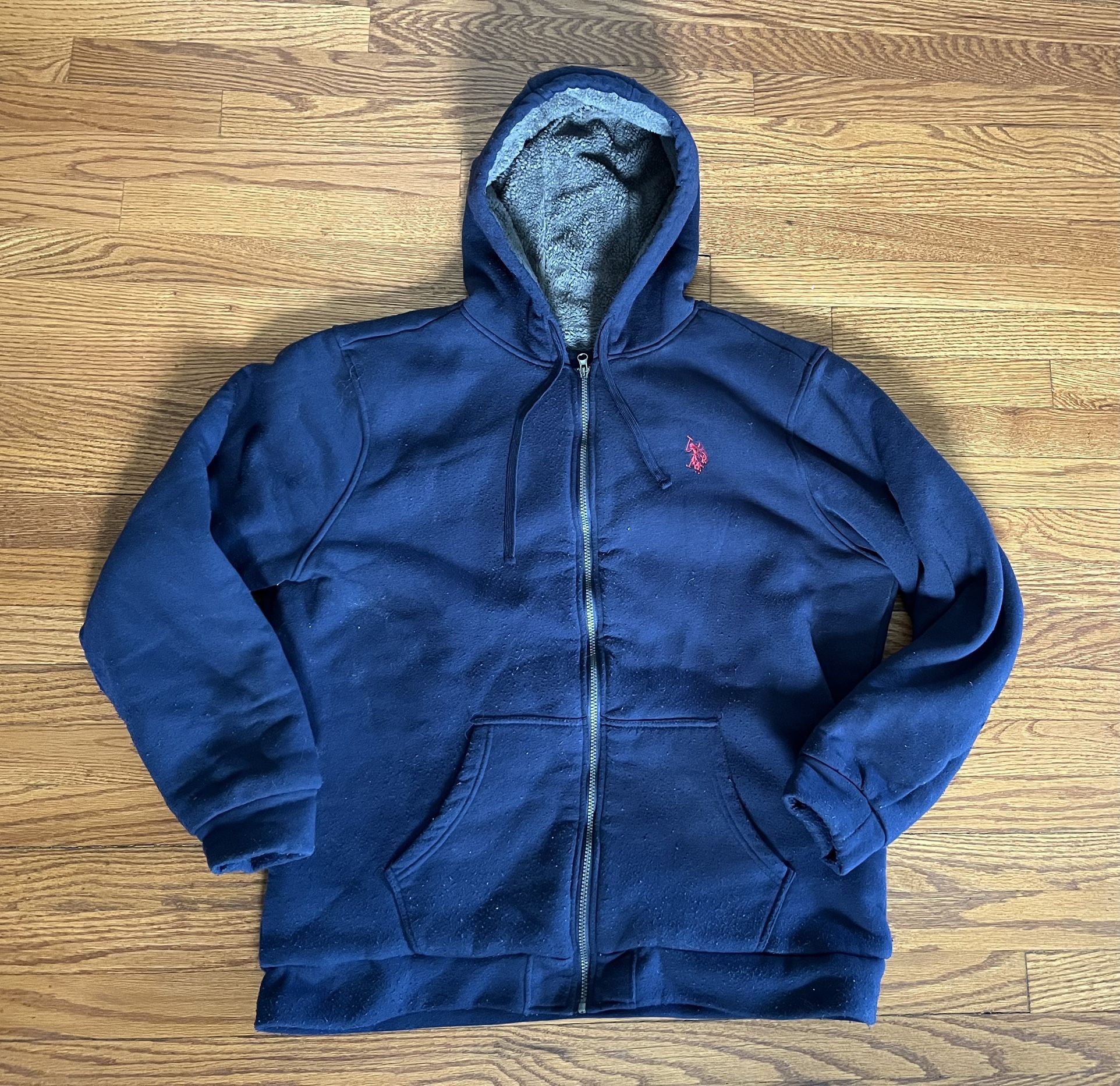 Polo Ralph Lauren Full Zip Hooded Sweatshirt, XXL authentic