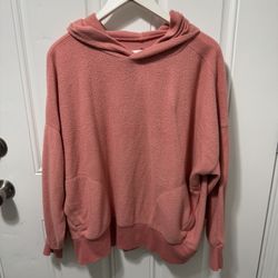 SO Coral Pink Fleece Hoodie. Women’s Size XL.