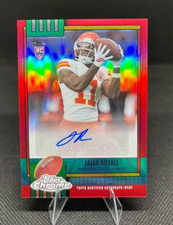 Jalen Royals RC 2025 Topps Chrome  /5 1990 Auto Red Refractor