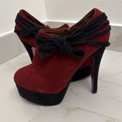 The stiletto platform ankle booties