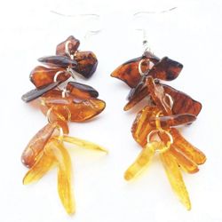 Baltic Amber dangle earrings