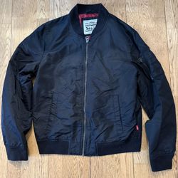 Men’s Levi’s Black Bomber Jacket Size Small 