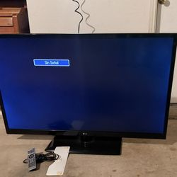 LG 48” TV – Like New – Works Perfectly w/ Remote