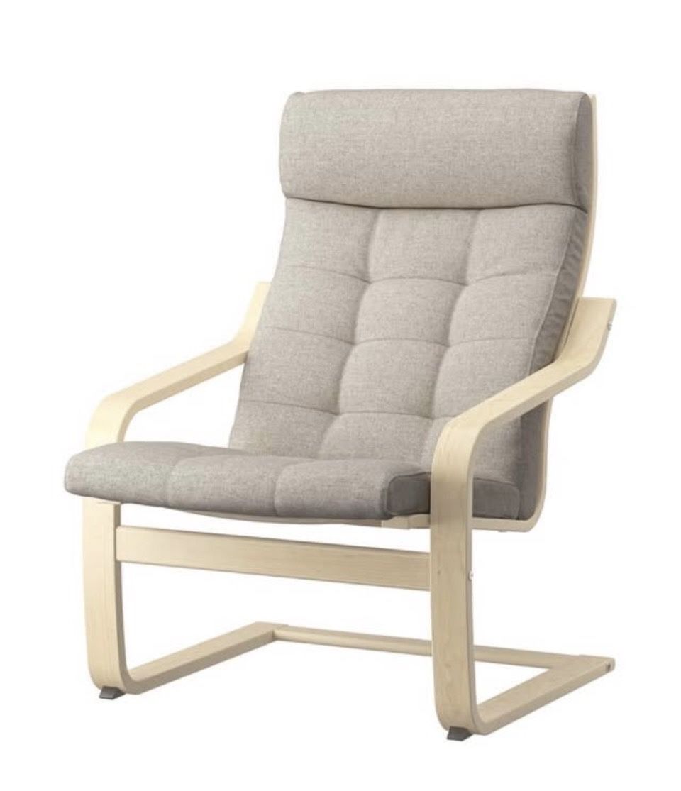 (Brand NEW) IKEA Pöang Armchair Accent Chair with Beige Cushion
