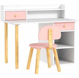 Kids Desk with Storage 33.5"Wx18.9"Dx28.7"H