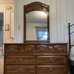 Dresser, Mirror & 2 Night Stands - Set of 3