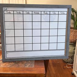 Dry Erase Calendar 