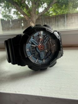 casio G-shock ocean blue dial quartz sports 200m men's watch