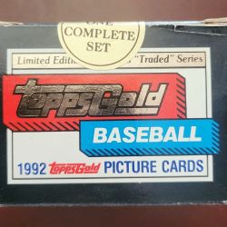1992 Topps Traded Gold Baseball Complete Factory Sealed 132 Card Update Set