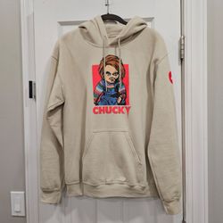 Universal Studios Chucky Child's Play "Good Guys" Graphic Hoodie Tan / Beige - S