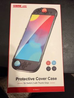 Nintendo Switch 2 Protective Case + Thumb Grips – New