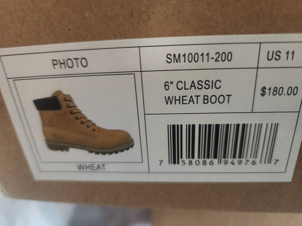 BRAND NEW Smiths Workwear 6 Classic Wheat Boots Size 11 Men