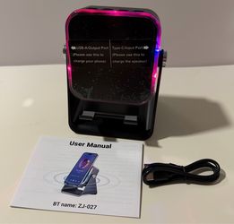 Wireless Induction Speaker With Phone Stand