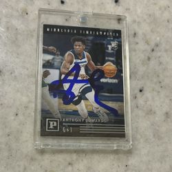 Anthony Edwards Autographed RC