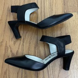 Anne Klein Heels Women’s 6M Black Akkatia iflex Pointed Toe Sling Back Shoe