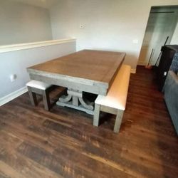 Farmhouse Dining Pool Table 