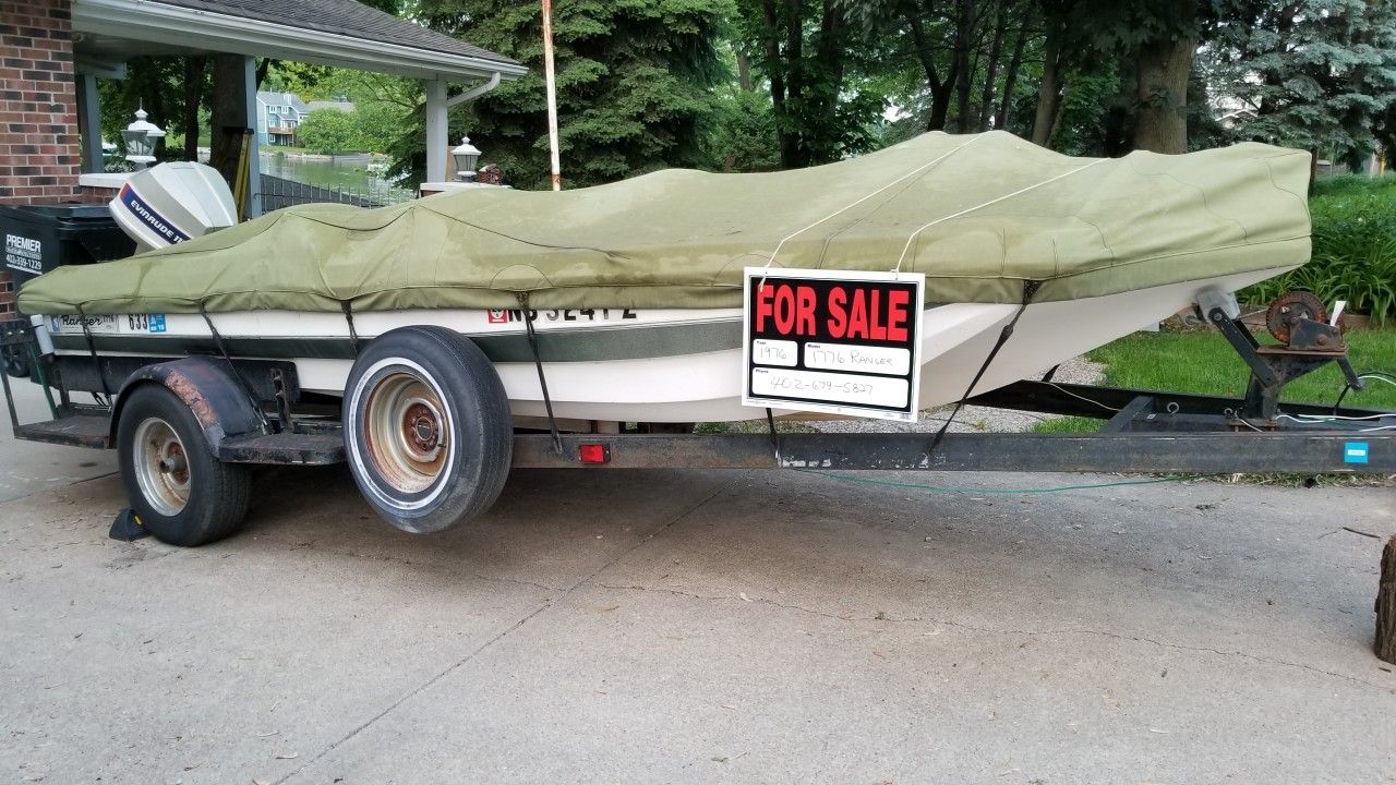 1976 Ranger 1776 Bass Boat