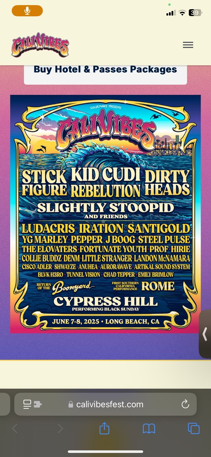 Calivibes Tix 2 Days Admission