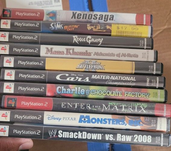 Ps2 video games different prices
