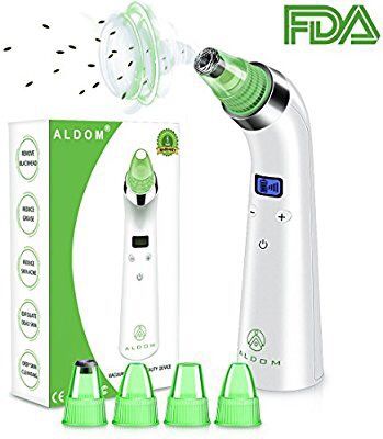 ALDOM Blackhead Remover Pore Vacuum - Electric Pore Cleaner Removal Extractor Tool Device Comedo Vacuum Suction Microdermabrasion Machine Beauty Devi