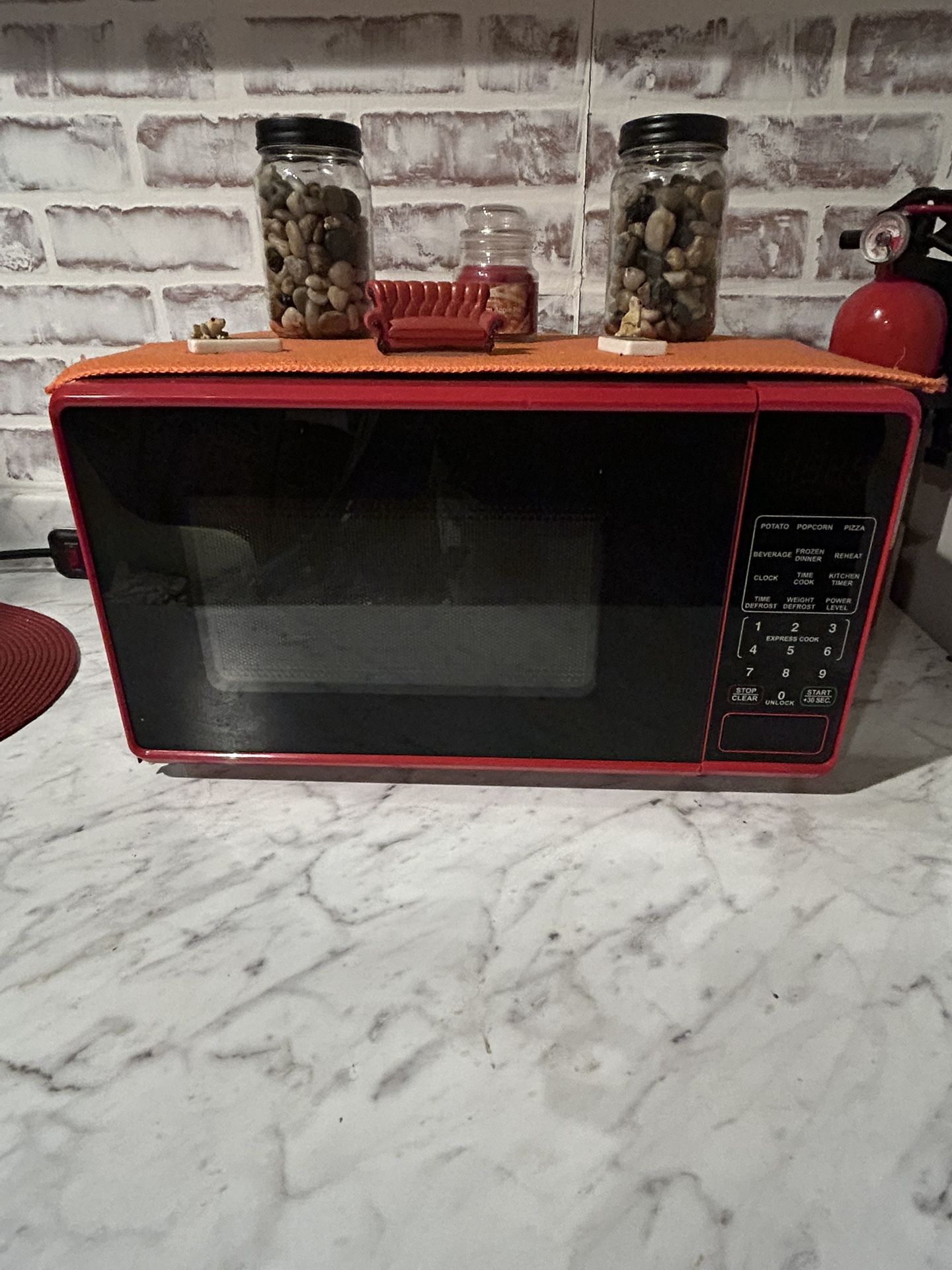 Red Microwave 