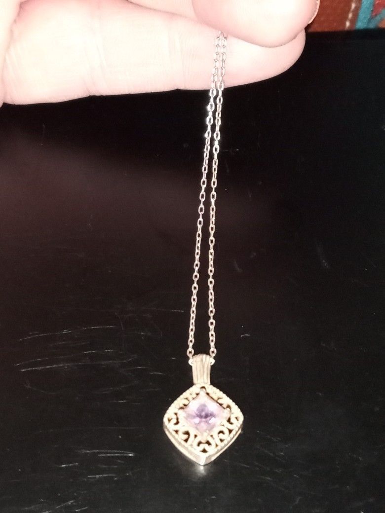 Sterling Silver 925amathest Necklace