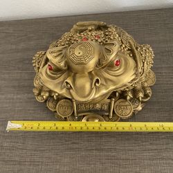 Money Frog Made Of Brass