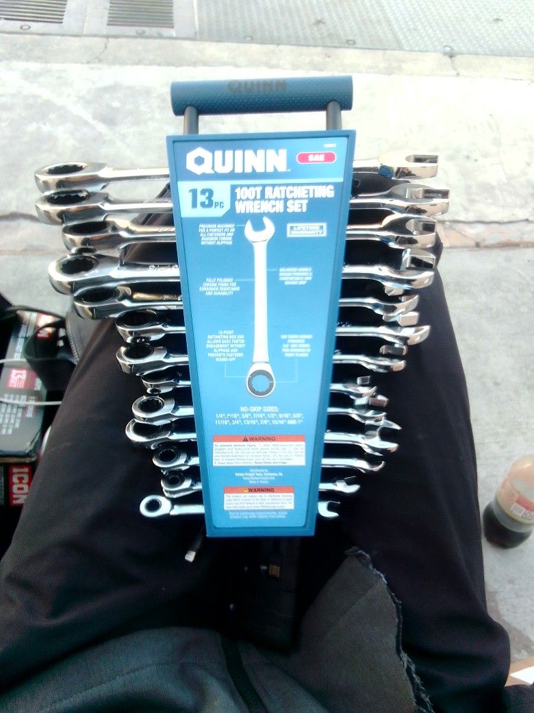 QUINN SAE Ratcheting Wrench Set 13-Pc BRAND NEW SEALED – $80 OBO