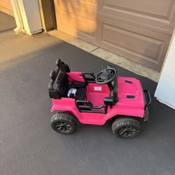 Pink Electric car kids(read description)