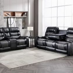 2 PC RECLINING SOFA AND LOVESEAT IN BOX