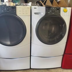 KENMORE FRONT LOAD WASHER AND DRYER SET 🌻🌻