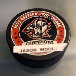 Buffalo Sabres Autographed Jason Woolley Puck 